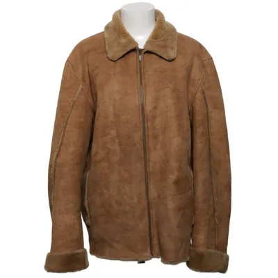Shearling jas (Bruin) van Mauritius Acryl, Polyester
