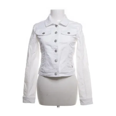 Denim jacket (White) from 365 Three-Sixty-Five Cotton, Elastane
