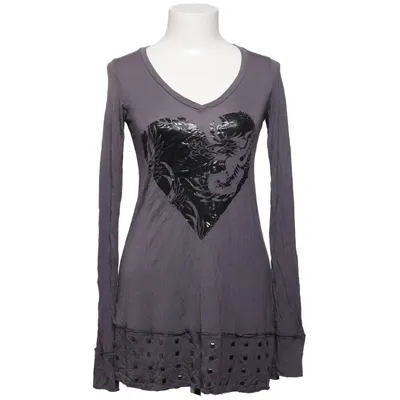 T-shirt à manches longues (Gris) de Ed Hardy