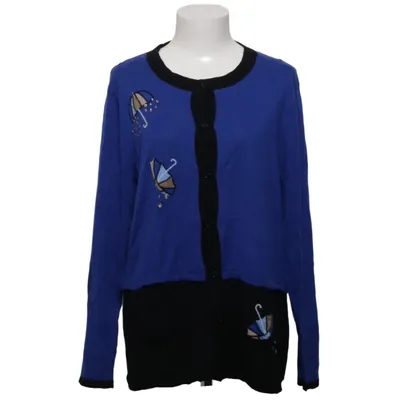 Cardigan (Blue, Black, Multicolored) from Ananke Cashmere, Polyamide, Viscose, Wool