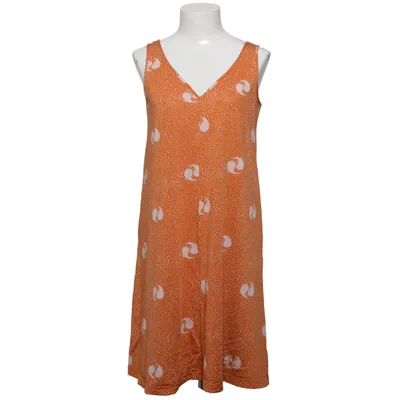 Kjole (Orange, Hvid) fra Vamlingbolaget Bomuld, Viscose