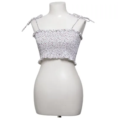 Crop top (Wit, Meerkleurig) van Seaquelle Elastaan, Gerecycled polyester