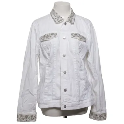 Veste en jean (Blanc) de Open End Coton, Élasthane