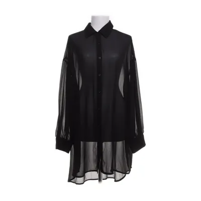 Shirt dress (Black) from Shein Curve Polyester