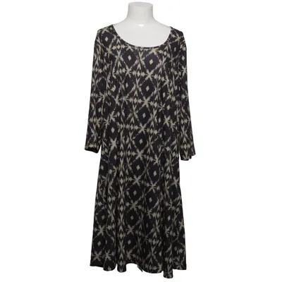Klänning (Svart, Beige) från Plus Elastan, Polyester