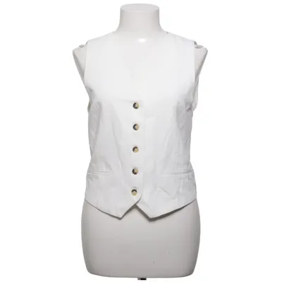 Gilet de costume (Blanc) de Zara Coton, Lin, Polyester, Viscose