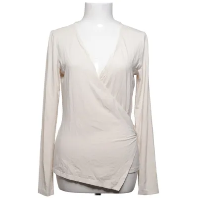 Slå-om top (Beige) fra Marc Cain Elastan, Silke, Viscose