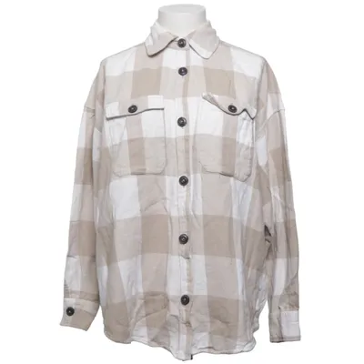 Overshirt (Beige, Wit) van Miss Milla Katoen