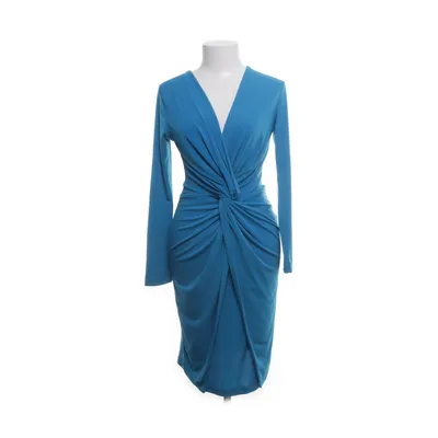 Wrap dress (Blue) from Sandro Ferrone Elastane, Polyester