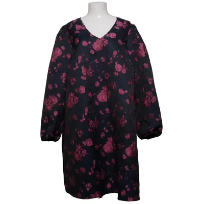 Dress (Black, Pink) from Zizzi Polyester