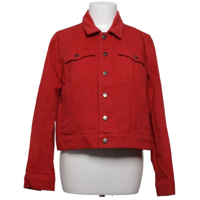 Denim jacket (Red) from NA-KD Cotton