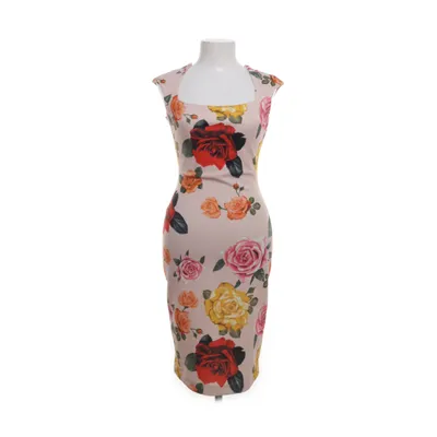 Dress (Pink, Multicolored) from BSB Collection Elastane, Polyester