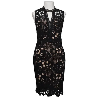 Cocktailjurk (Zwart, Beige) van Emamoda Elastaan, Polyester