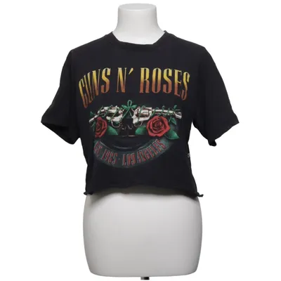 Crop top (Black) from Guns n' Roses Cotton