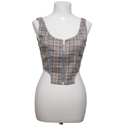 Crop top (Grå, Gul, Brun) från Reclaimed Vintage Elastan, Polyester, Viskos