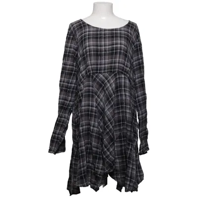 Kleid (Schwarz, Grau) von Olars Ulla Baumwolle, Elasthan
