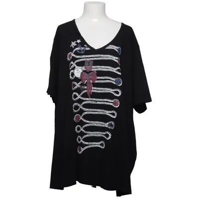 T-shirt (Zwart) van Ulla Popken Katoen