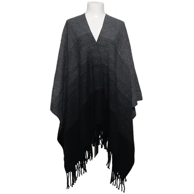Poncho (Noir, Gris) de Junarose