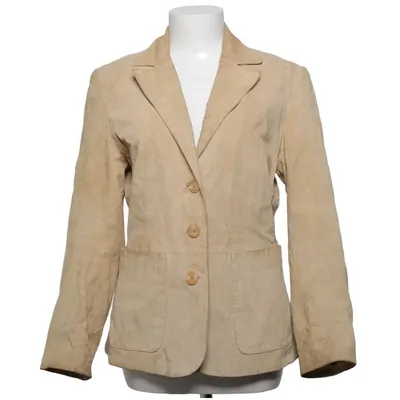 Leather blazer (Beige) from Vivien Caron Leather, Viscose