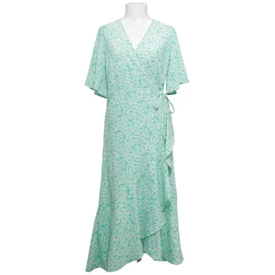 Omlottklänning (Grön, Vit, Flerfärgad) från Pernilla Wahlgren Polyester