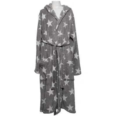 Bathrobe (Gray, White) from Hampton Republic Polyester