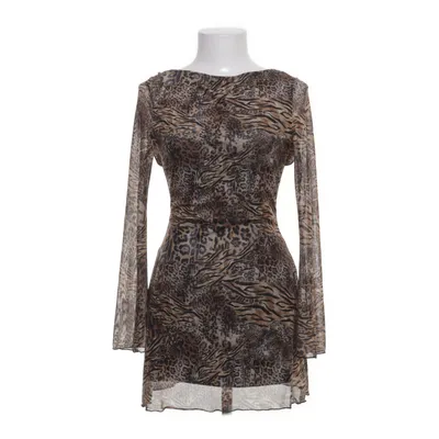 Dress (Brown, Black, Beige) from Shein Elastane, Polyester