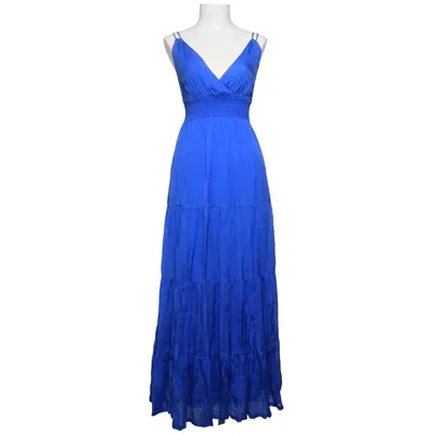 Maxi jurk (Blauw) van Hallhuber Elastaan, Zijde, Viscose