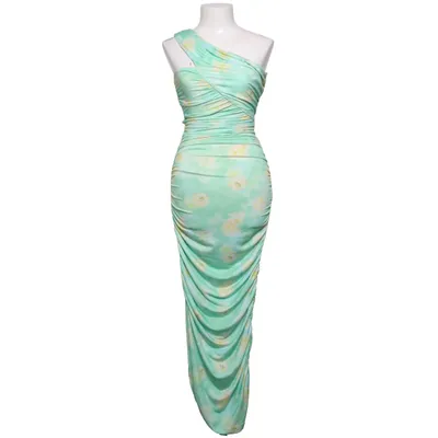 Maxi jurk (Groen, Geel, Meerkleurig) van Adoore Elastaan, Polyester