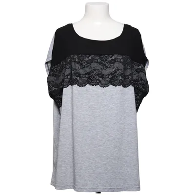 Topp (Grå, Svart) från Bodyflirt Polyester, Viskos