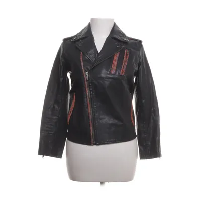 Bikerjacka (Svart) från Leon & Harper Bomull, Polyester, Skinn