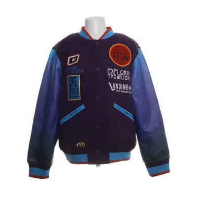 Collegejacka (Lila, Flerfärgad) från Zara Elastan, Polyester