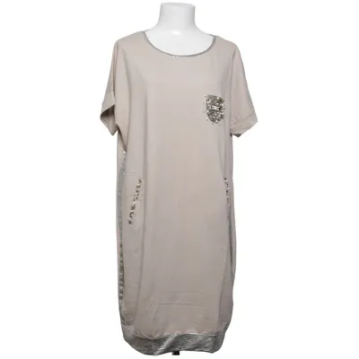 Robe (Beige, Argent) de Belle Polyester, Viscose