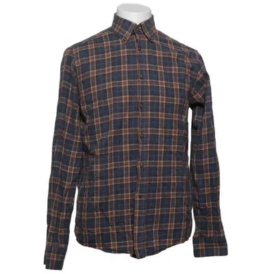 Flannel skjorte (Blå, Flerfarvet) fra Oscar of Sweden Bomuld