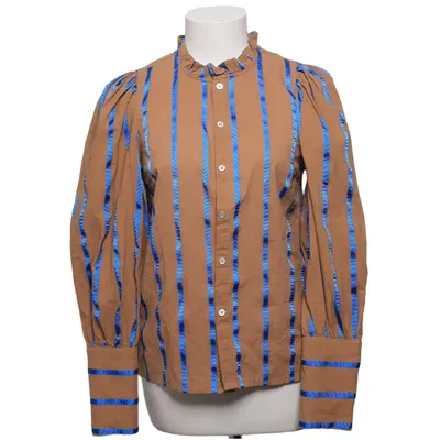 Blouse (Marron, Bleu) de Co'Couture Coton, Polyester
