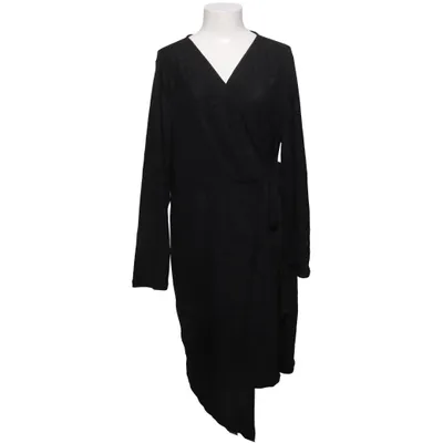 Wrap dress (Black) from Shein Curve Elastane, Metallic fiber, Polyamide
