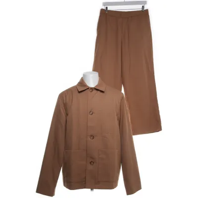 Kostym (Brun) från H&M Polyester, Viskos, Bomull