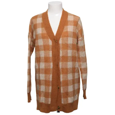 Cardigan (Brown, White) from Scalpers Acrylic, Mohair, Polyamide, Wool