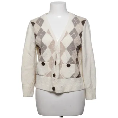 Strickjacke (Weiß, Beige, Braun) von Banana Republic Angora, Elasthan, Merinowolle