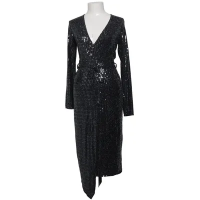 Robe portefeuille (Noir) de Gina Tricot Élasthane, Fibre métallique, Polyamide