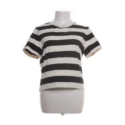 T-shirt (Wit, Zwart) van Lindex Katoen, Elastaan