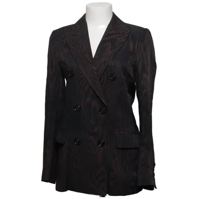 Blazer (Marron, Noir) de H&M Studio Viscose, Polyester, Élasthane