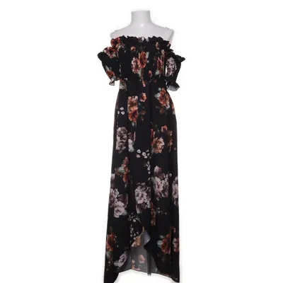 Långklänning (Svart, Flerfärgad) från Boohoo