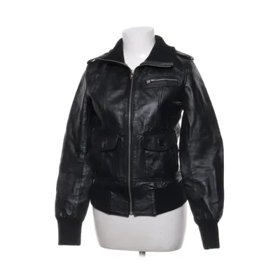 Leren jack (Zwart) Leer
