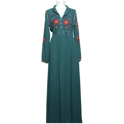 Långklänning (Grön, Flerfärgad) från Glamorous Polyester