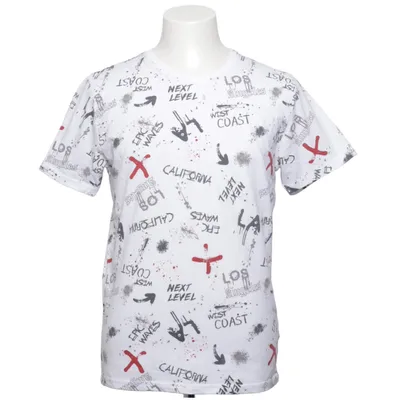 T-shirt (White, Multicolored) from Infinity Man Cotton, Polyester