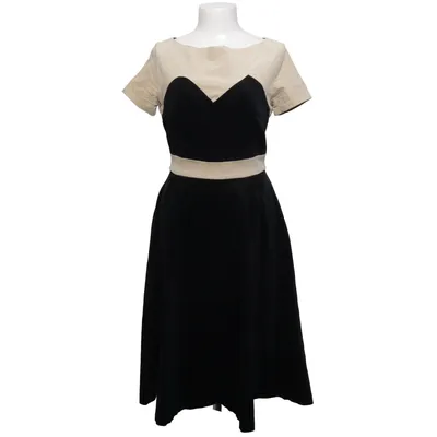 Dress (Black, Beige) from Laura Byrnes Cotton, Elastane