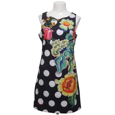 Kjole (Sort, Hvid, Flerfarvet) fra Desigual Elastan, Polyester
