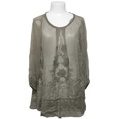 Blouse (Groen) van Kosmika Katoen, Zijde, Viscose