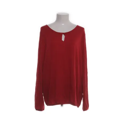 Langærmet t-shirt (Rød) fra Essentials by Tchibo Viscose, Elastan
