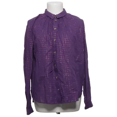 Blouse (Lila) van Leon & Harper Katoen, Metallvezel